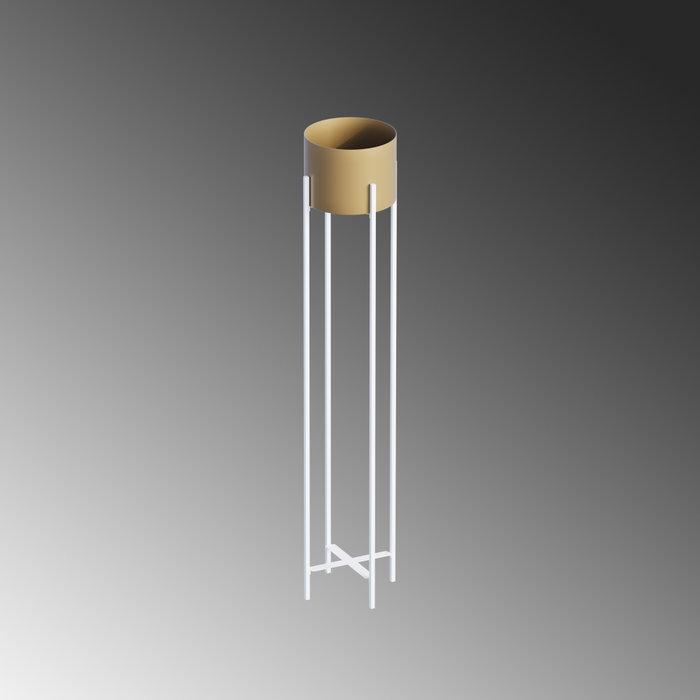 Aberto Design GED-024-C Maceta Decorativa Blanco y Dorado de 108 cm Aberto Design GED-024-C Maceta Decorativa Blanco y Dorado de 108 cm